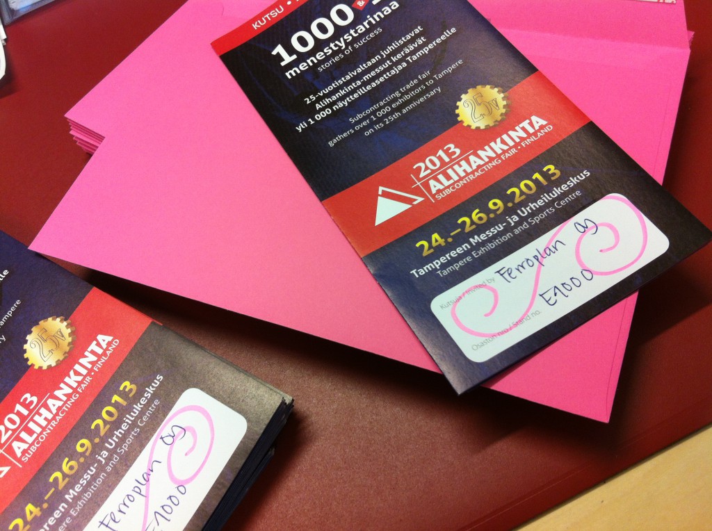 Pinkeät, eikun pinkit kutsut