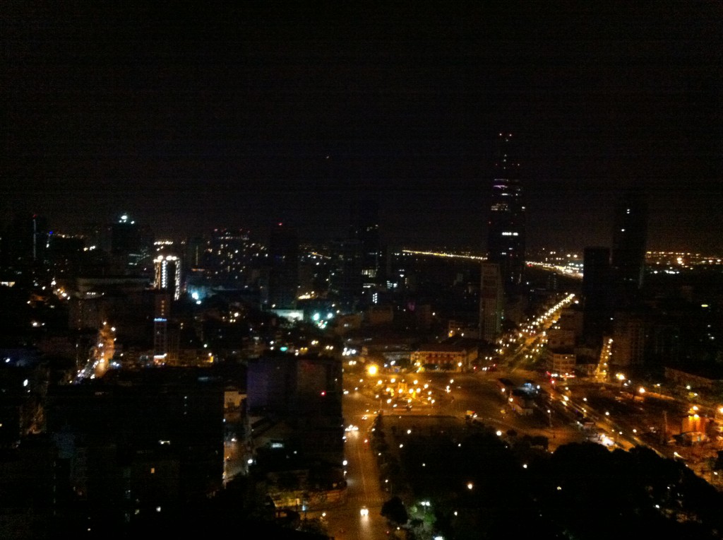 Ho Chi Minh City by night.
